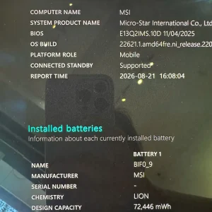 MSI Prestige 13 AI Evo A1MG-062VN U7 155H/32G/1T/13.3"2.8 OLED/Win11 Xám Cũ đẹp