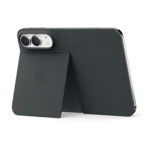 Ốp Folio có Chân Đế cho iPhone Duo màu Xanh Navy đang dựng làm chân đế Ốp Folio có Chân Đế cho iPhone Duo màu Xanh Navy đang dựng làm chân đế
