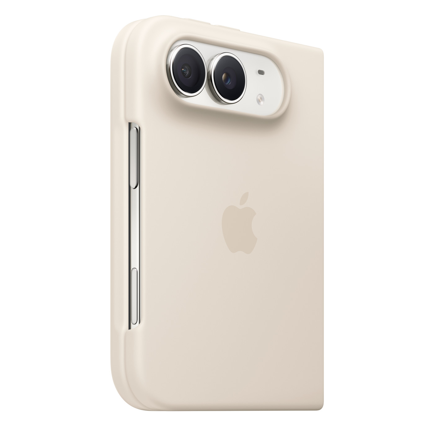 Mặt lưng ốp Lưng iPhone Duo Be Cát, phần khuyết cho nút sườn Mặt lưng ốp Lưng iPhone Duo Be Cát, phần khuyết cho nút sườn