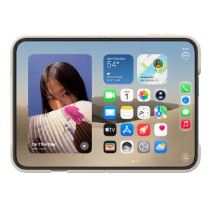 iPhone Duo mở ra với ốp lưng Be Cát, màn hình trong 7,6 inch iPhone Duo mở ra với ốp lưng Be Cát, màn hình trong 7,6 inch