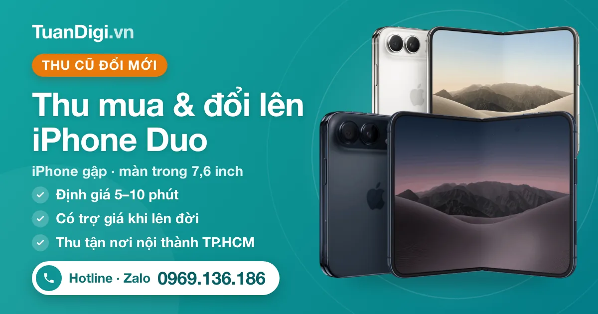 Thu mua iPhone Duo cũ và thu cũ đổi lên iPhone Duo tại TuanDigi TP.HCM